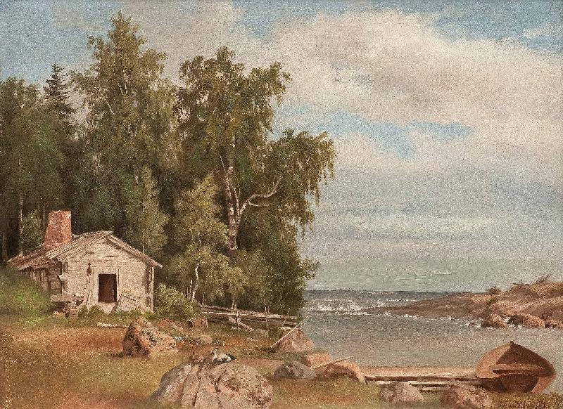 Eduard Magnus Strandlandskap fran Lovo oil painting image